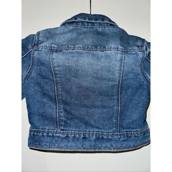 Blue Revival Girls Distressed Denim Jean Jacket 4 Medium wash - Picture 3 of 5